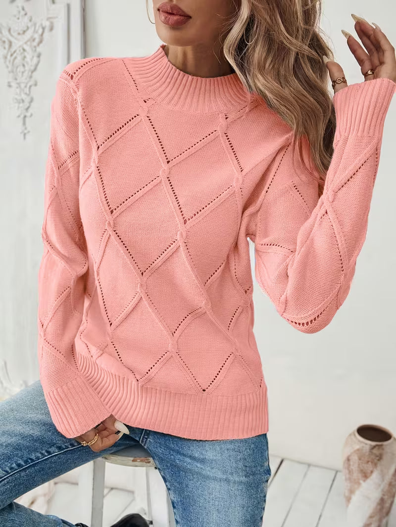 Sirinia – Strickpullover mit Rundhalsausschnitt