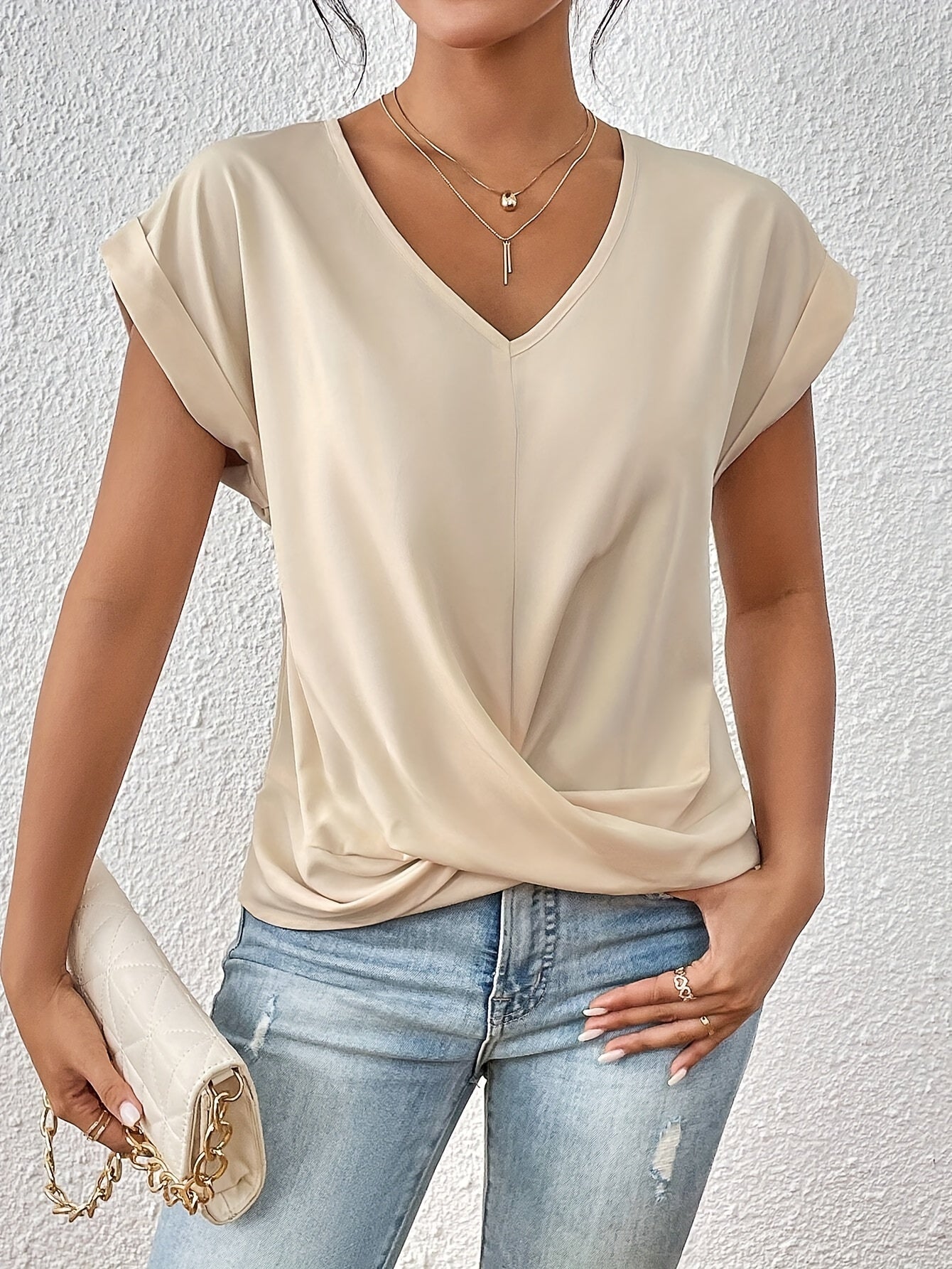 Isla | Twist-V-Ausschnitt-Top