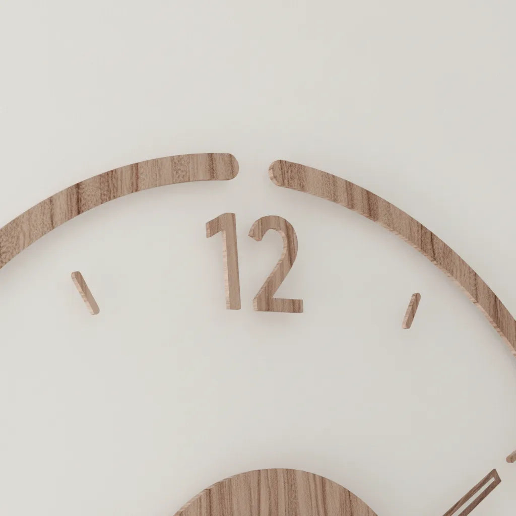 QuietNest – Genieße vollkommene Stille mit elegantem lautlosem Wanduhr