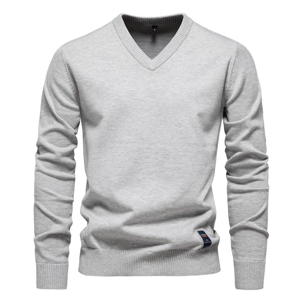 Trystan | Klassischer V-Ausschnitt Pullover – Einfach und Elegant