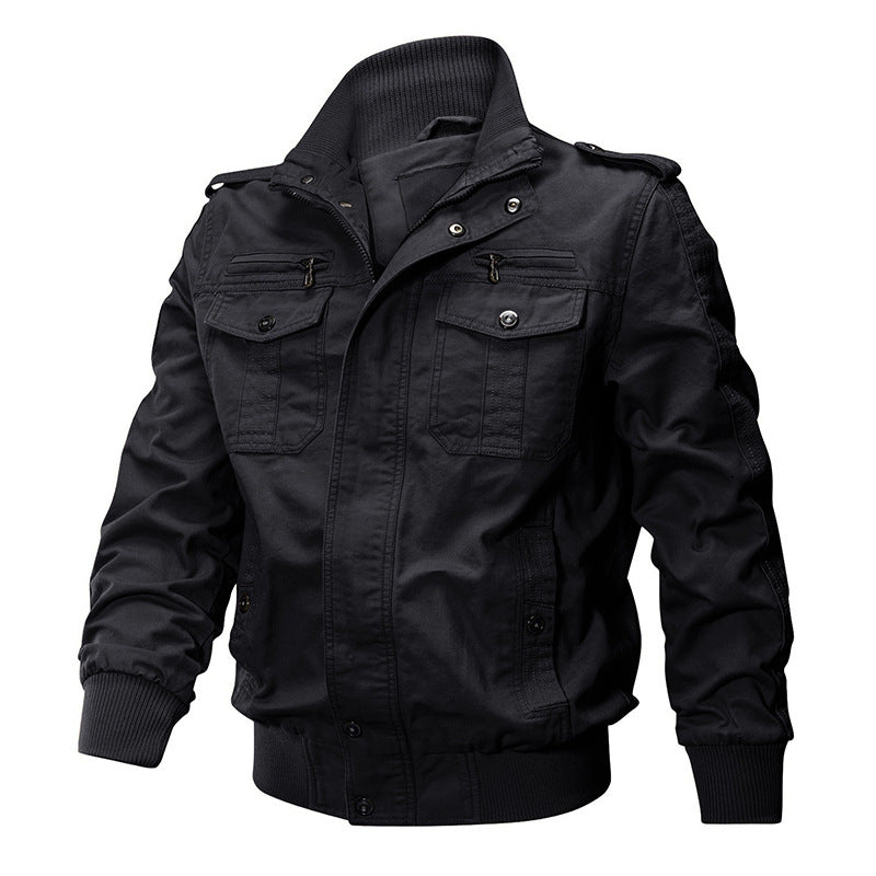 Miltin – Bomberjacke im Military-Stil mit Cargo-Taschen