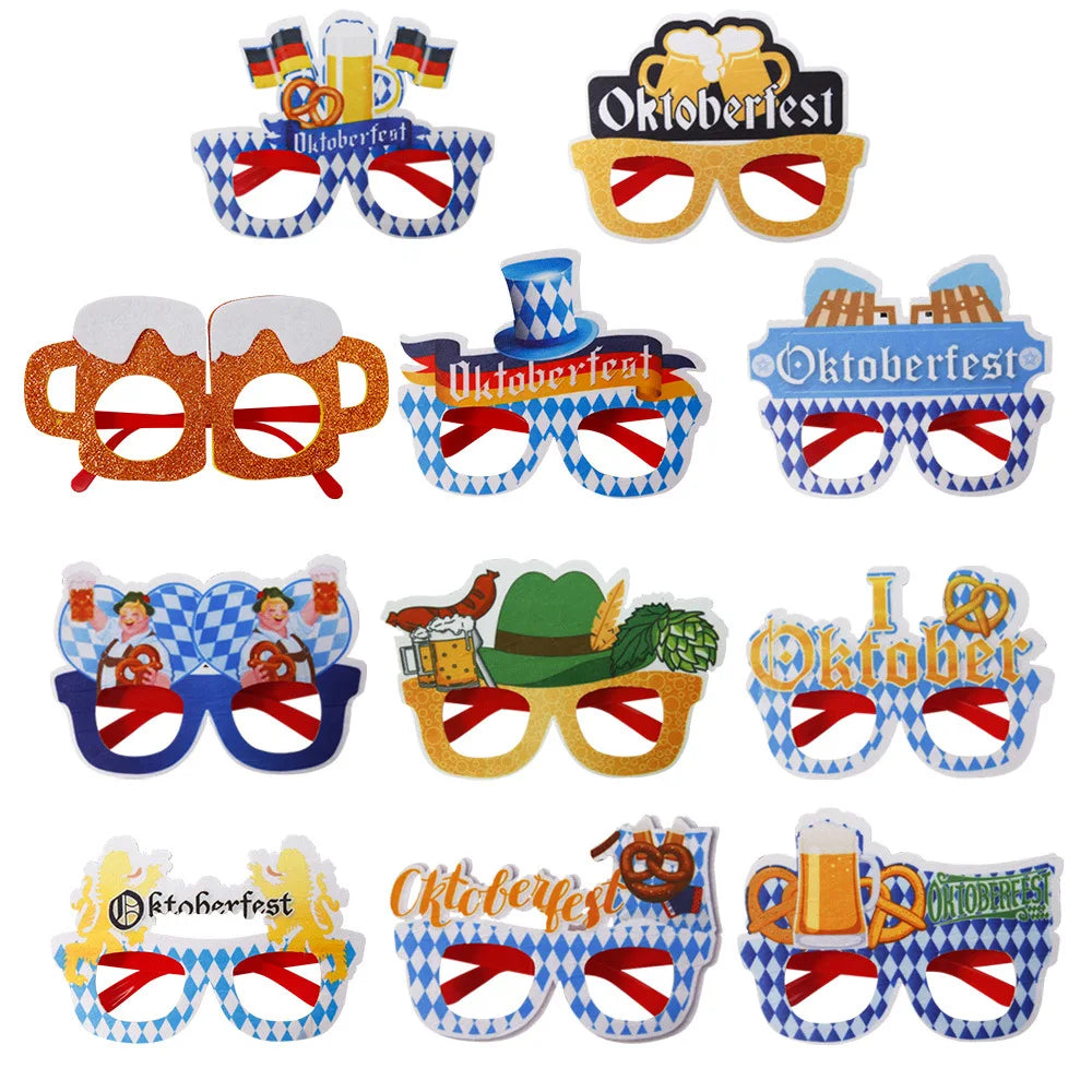 Oktoberfest Partybrillen Set – 24 Stück aus Kunststoff