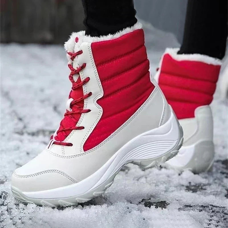 Gefütterte Winterstiefel mit Schnürung – warm bis -40 °C