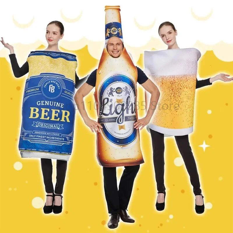 Aufblasbares Bierkrug-Kostüm für Erwachsene – Einheitsgröße