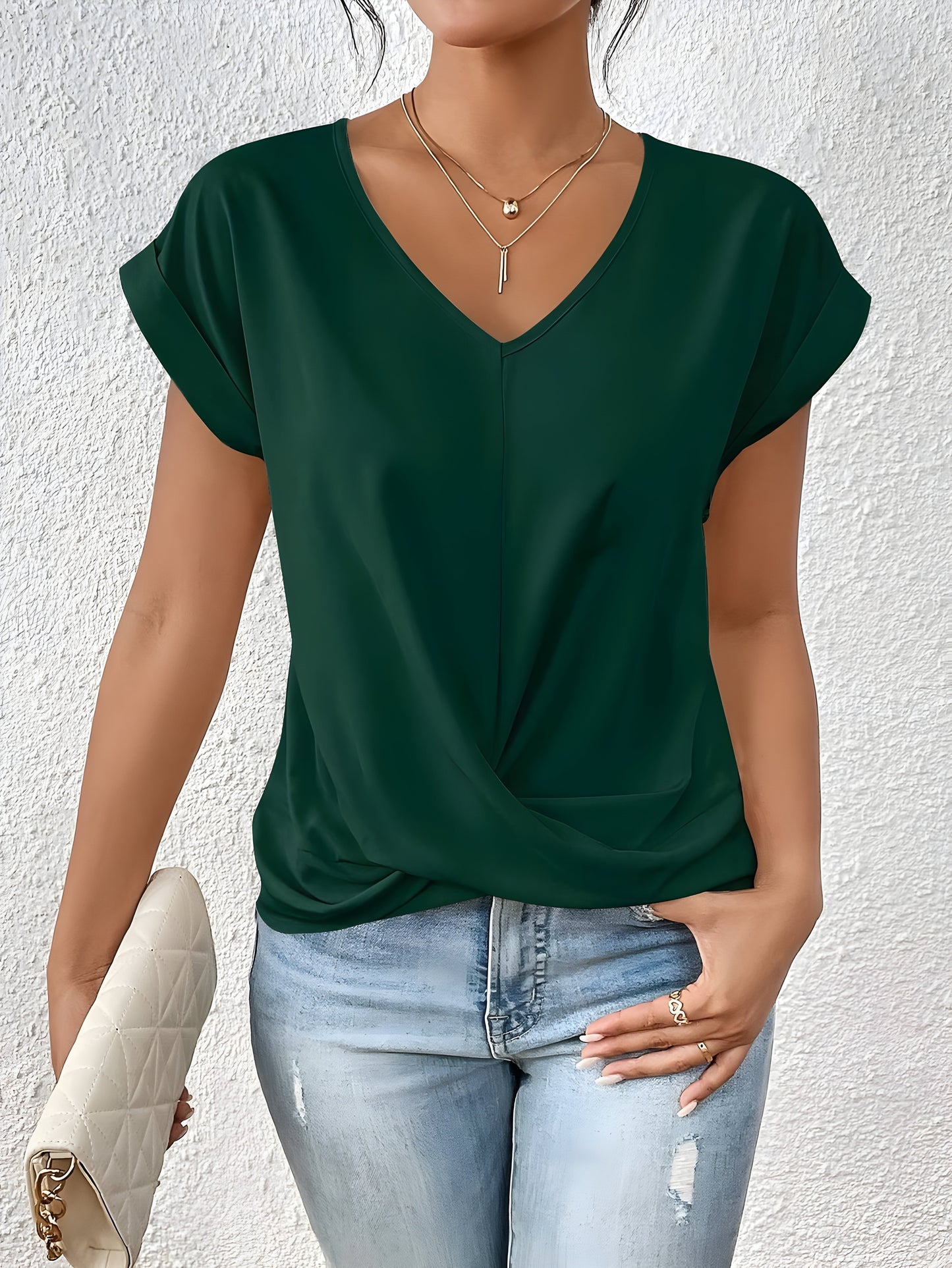 Isla | Twist-V-Ausschnitt-Top