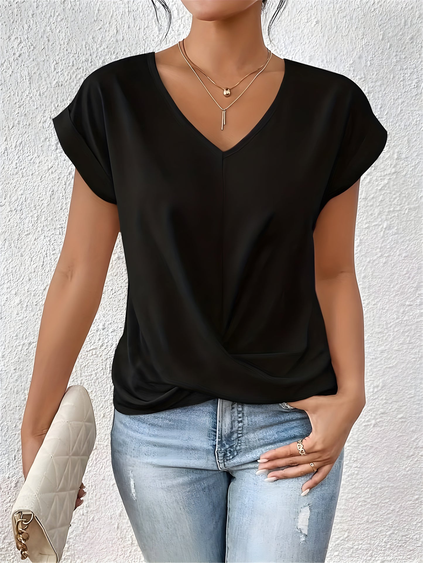Isla | Twist-V-Ausschnitt-Top