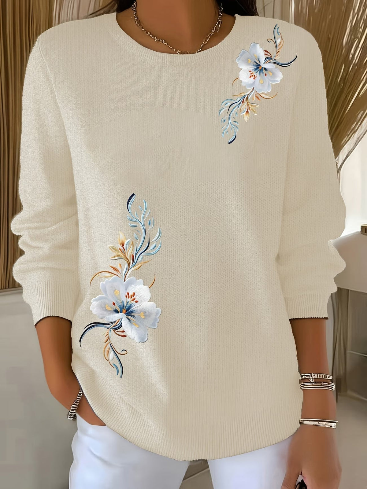 Meyla – Eleganter Langarmpullover
