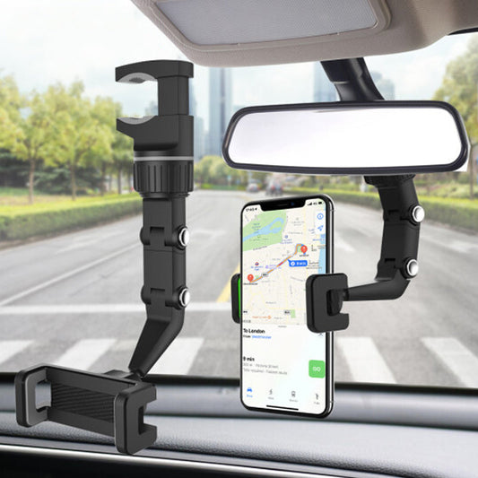 🚗 360° Rückspiegel-Handyhalterung – Flexibel, Sicher & Vielseitig!