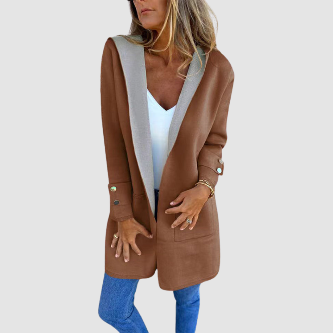 Mariela Farbblock Kapuzenjacke