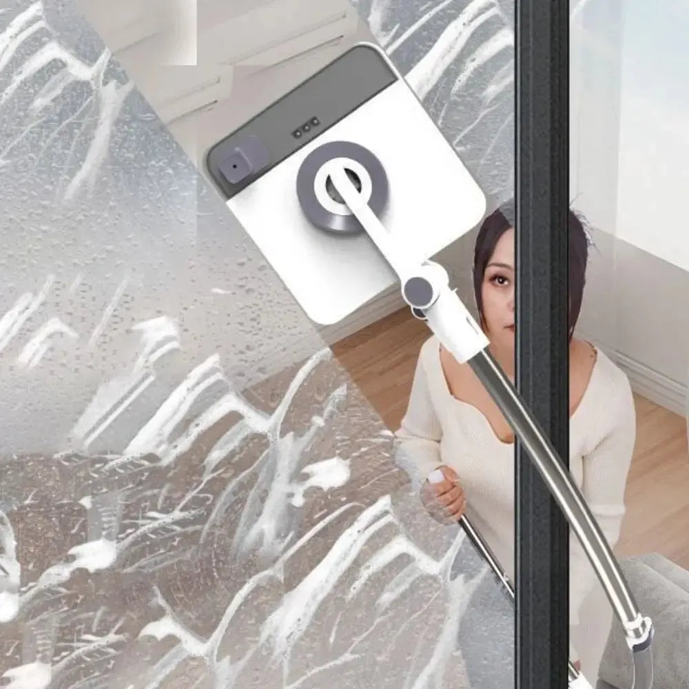 Fensterreinigungswerkzeug | mit Biegbarem Langarm | Reinigt Scheiben Außen von Innen | ReachClean