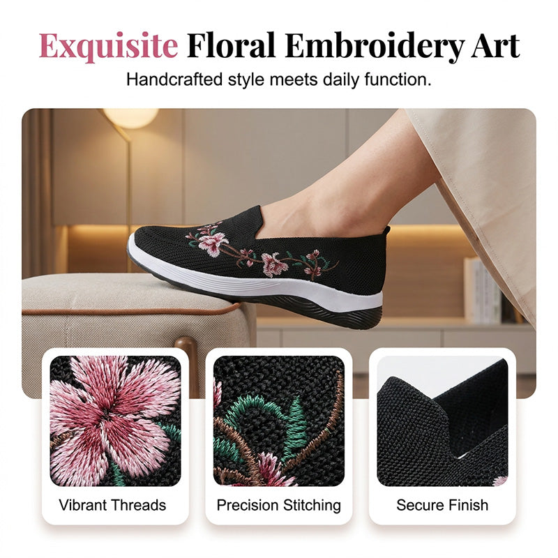 Ava – Leichte, atmungsaktive Mesh-Schuhe mit Blumenmuster
