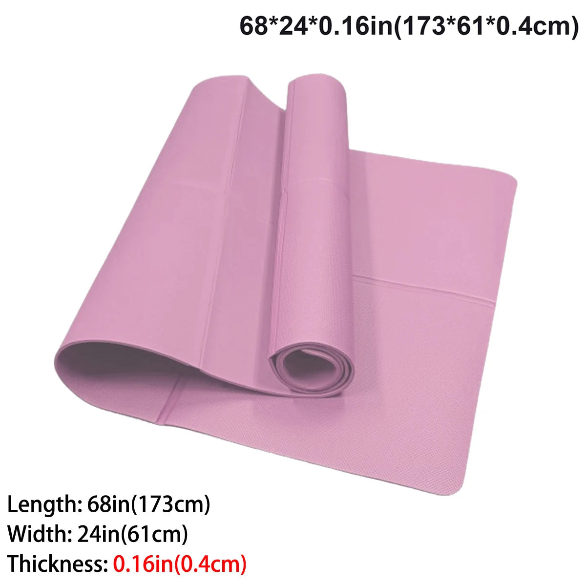 Vireya Faltbare Yogamatte | EVA-Material | 3–6 mm Dicke | Leicht & Rutschfest | 173x60 cm