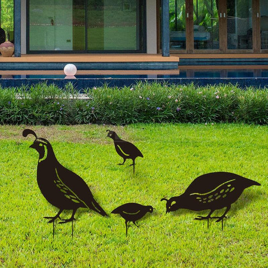 2+2 GRATIS | SwallowBloom – Sofortiger Charme mit wetterfesten Metall-Gartenspießen