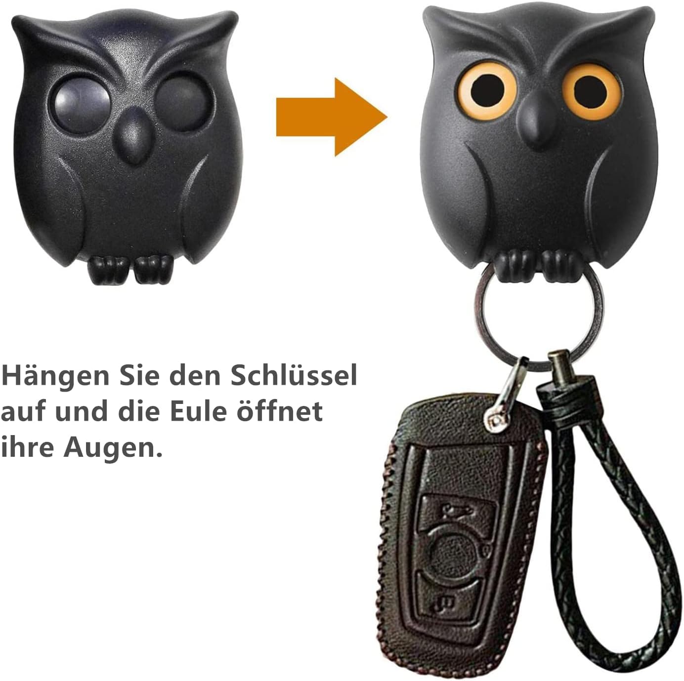 OwlKey - Magnetischer Nachteulen-Schlüsselanhänger "Letzter Tag Rabatt"