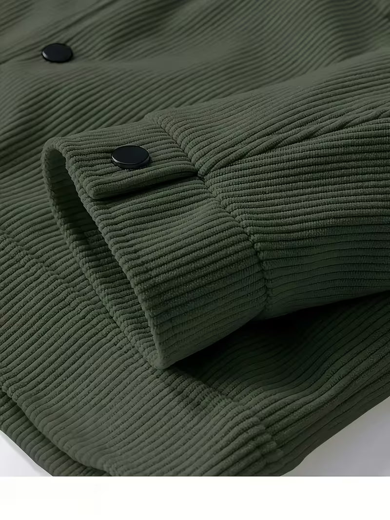 Matthaus – Cordjacke mit Kragen und Pattentaschen