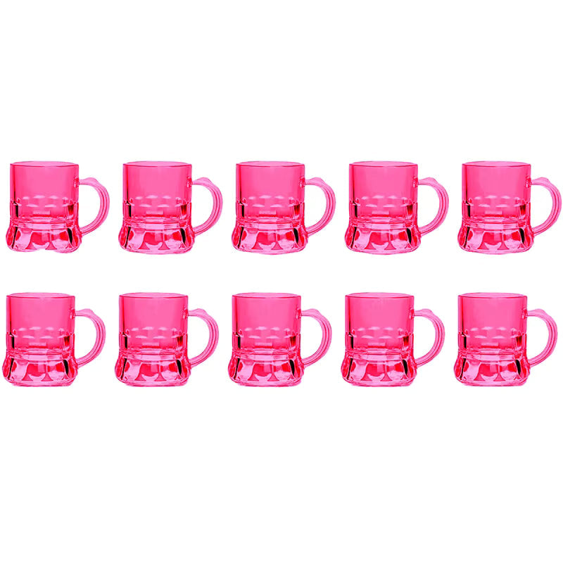 Mini Bierkrug-Set | Stapelbares Griffdesign | 30 ml Fassungsvermögen | Partybereit