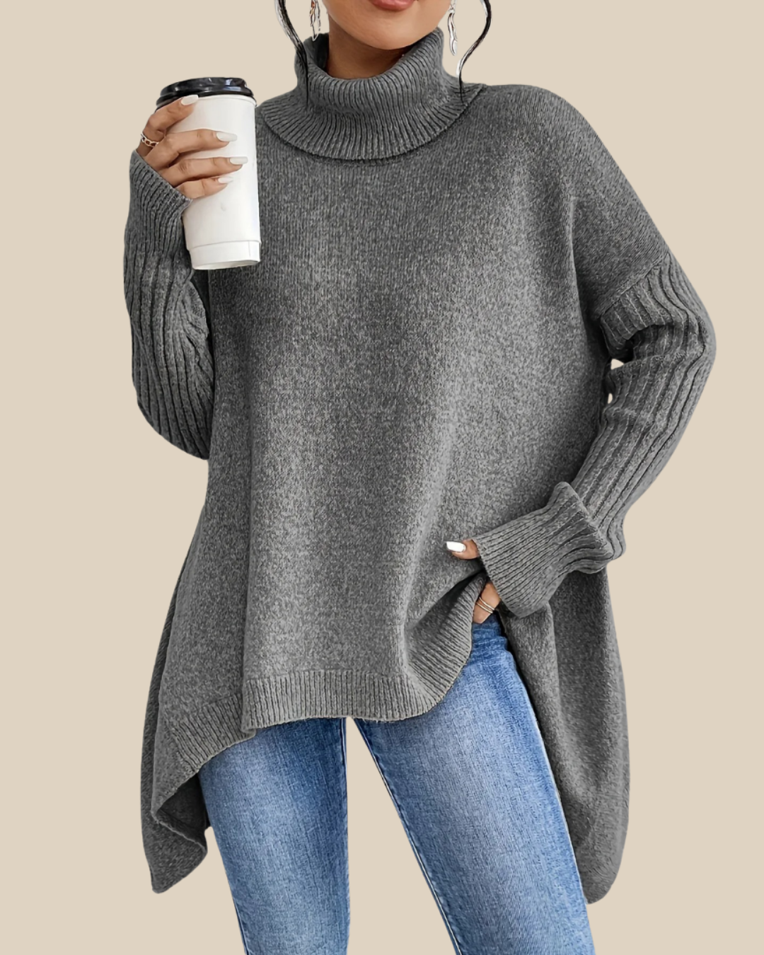 Tessa | Oversized Rollkragenpullover