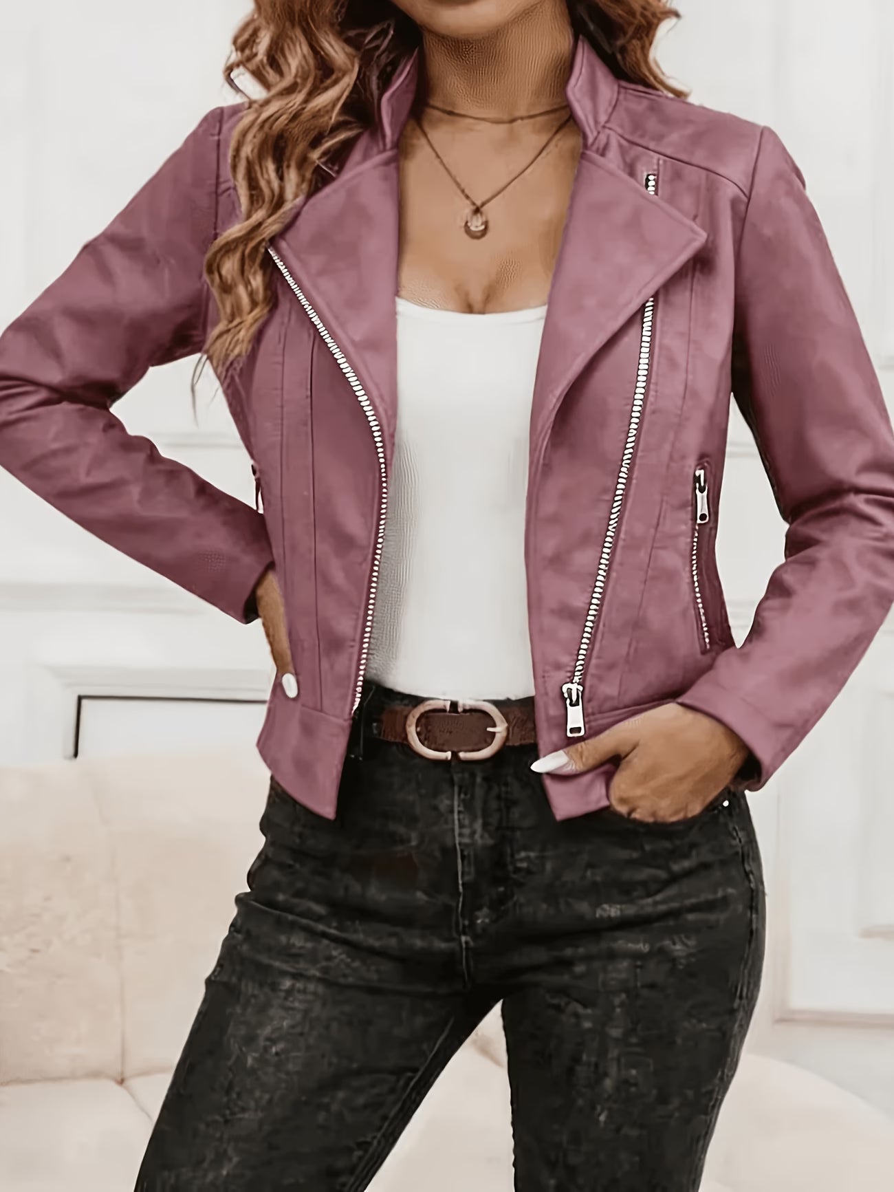 Amina – Langarmjacke mit Reißverschluss