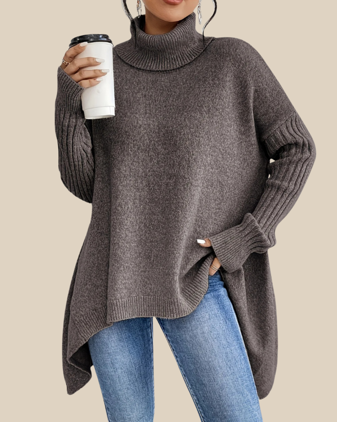 Tessa | Oversized Rollkragenpullover