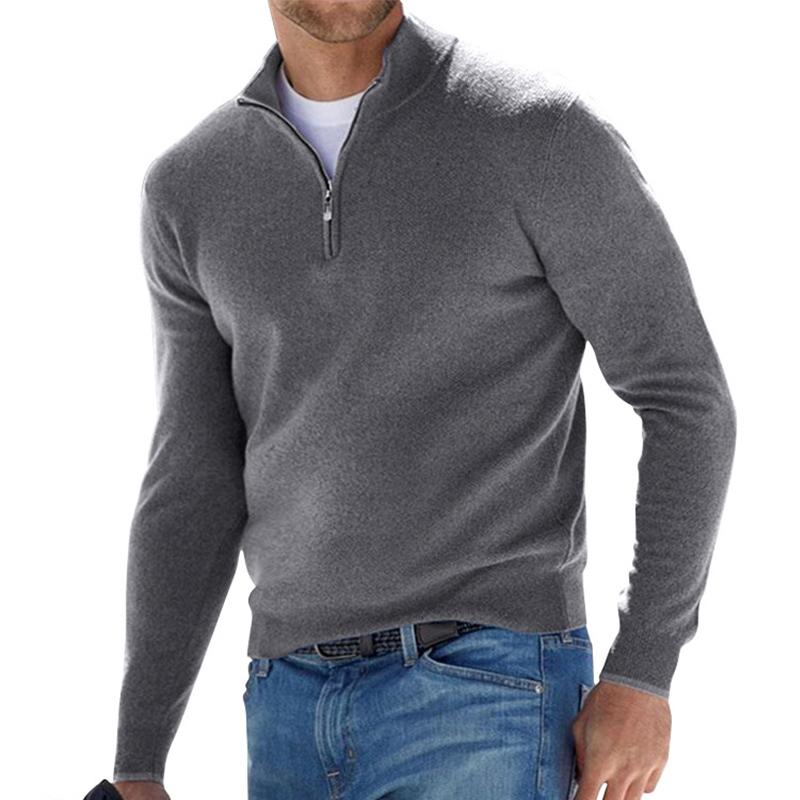 Erik – Premium-Pullover mit Reißverschluss