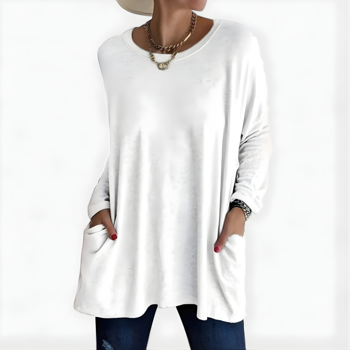 Honoria | Lockere Passform Pullover-Oberteil