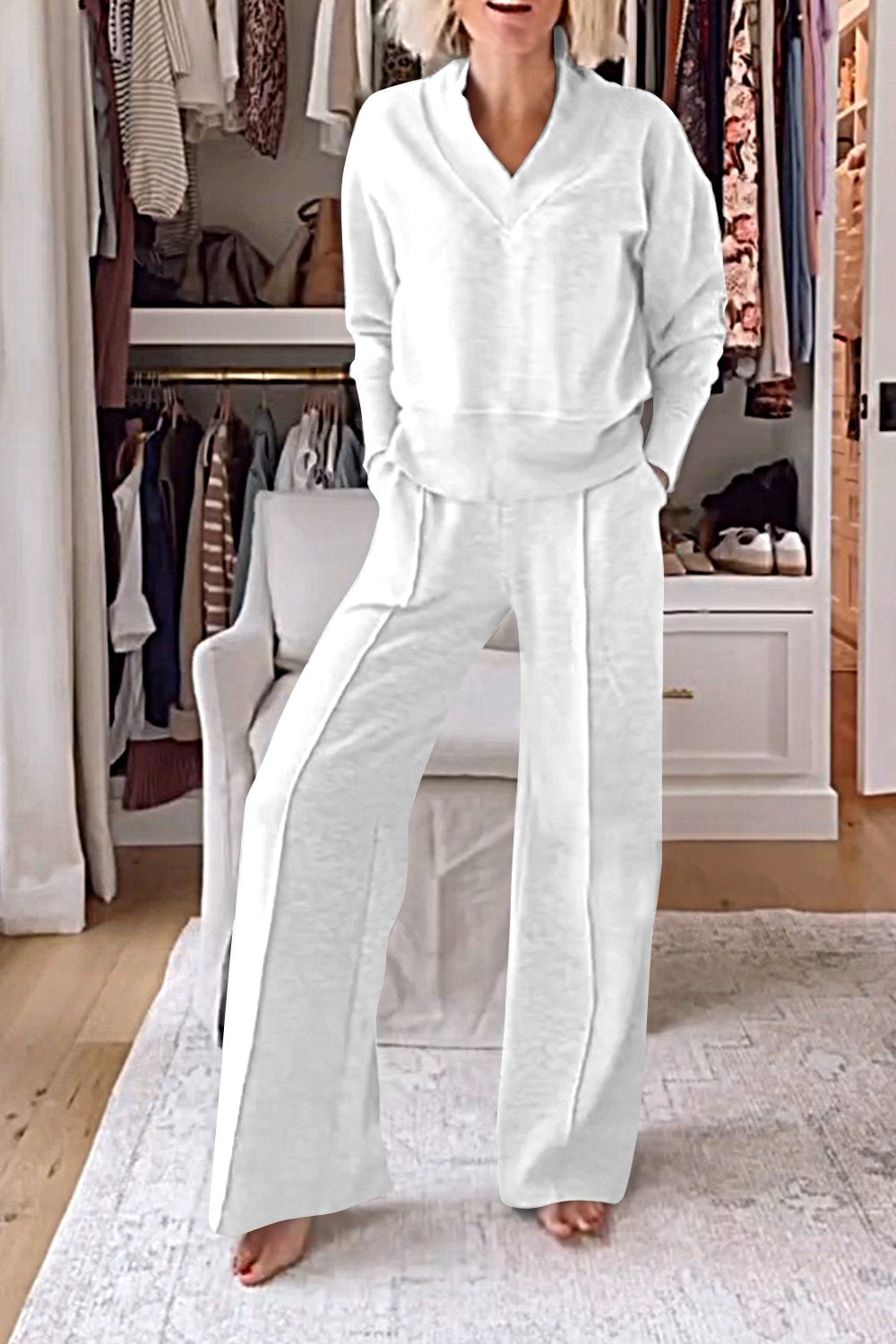 Rianne | Zweiteiliges Set mit V-Ausschnitt-Design