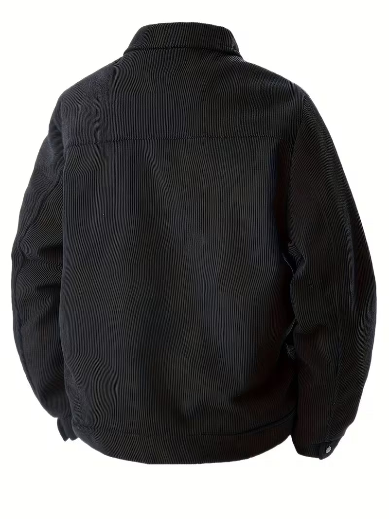 Matthaus – Cordjacke mit Kragen und Pattentaschen