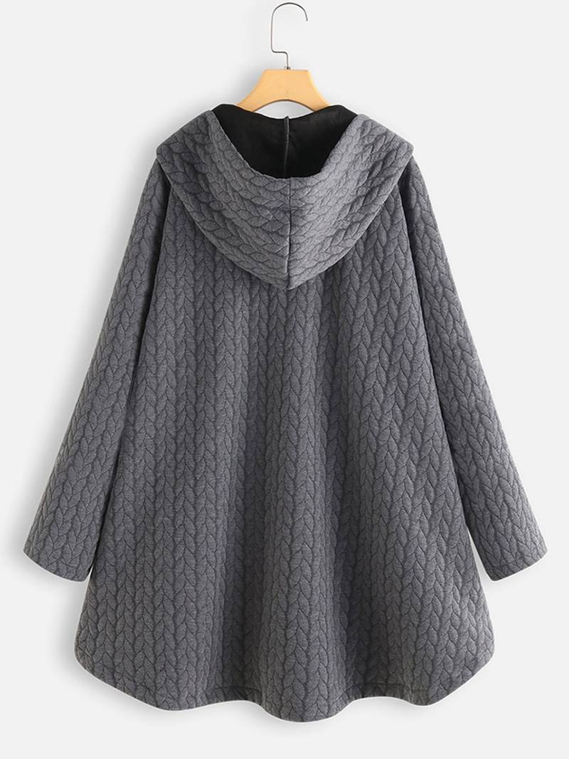 Ivana | Oversized-Mantel mit Kapuze