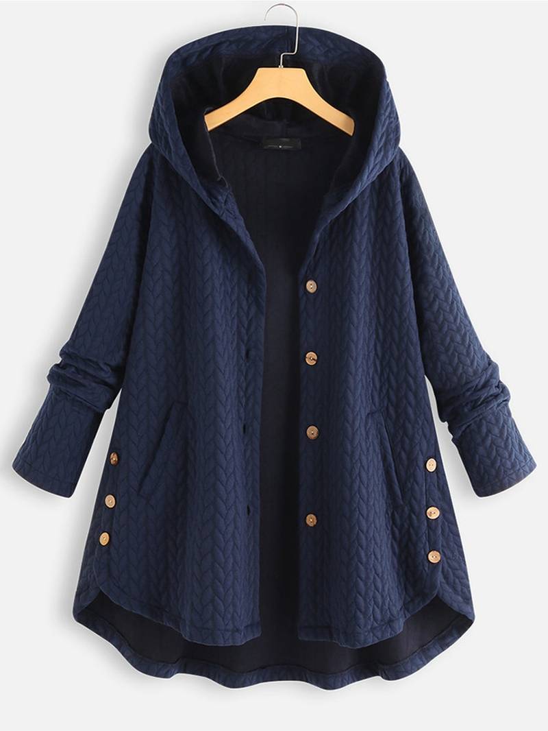 Ivana | Oversized-Mantel mit Kapuze