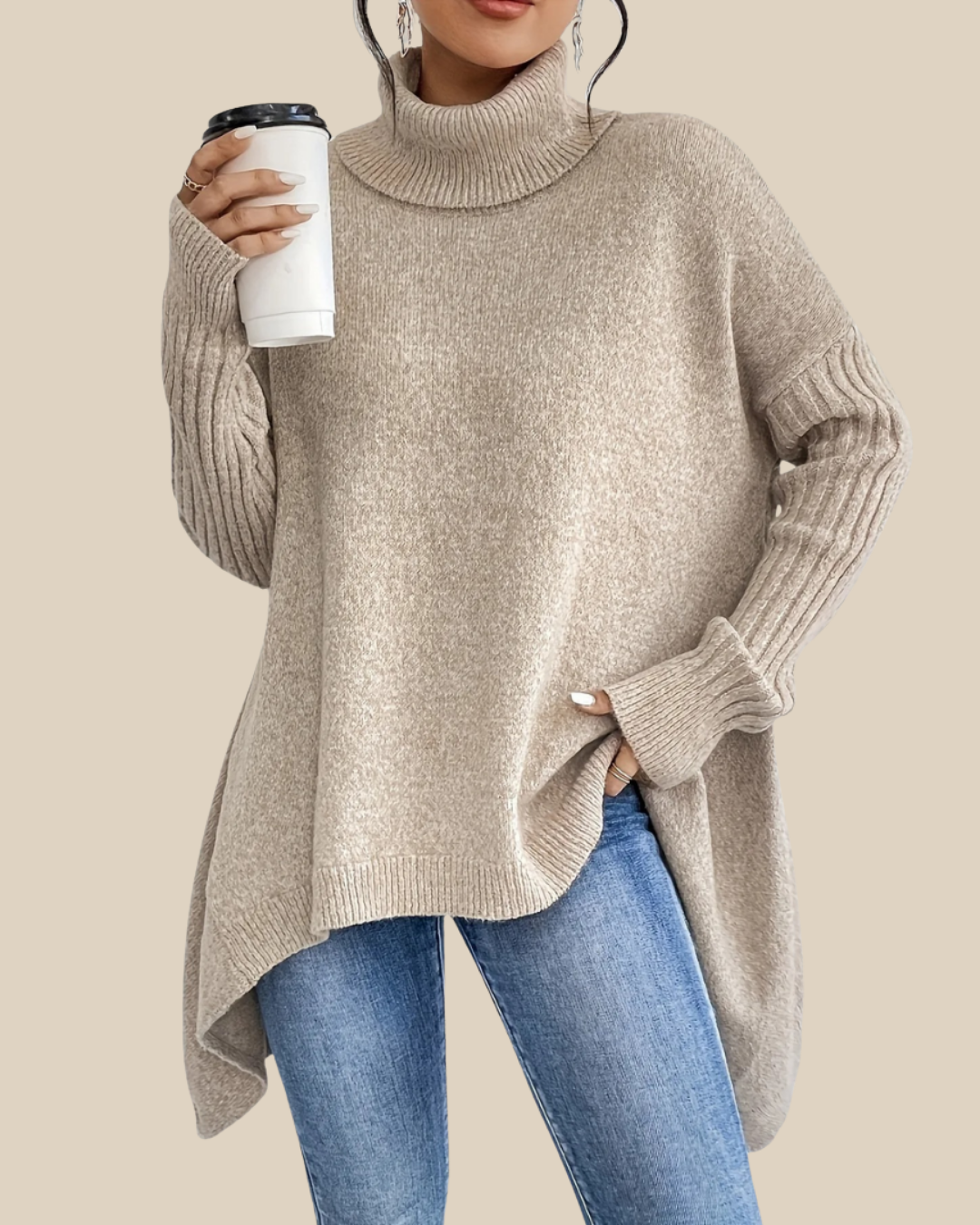 Tessa | Oversized Rollkragenpullover