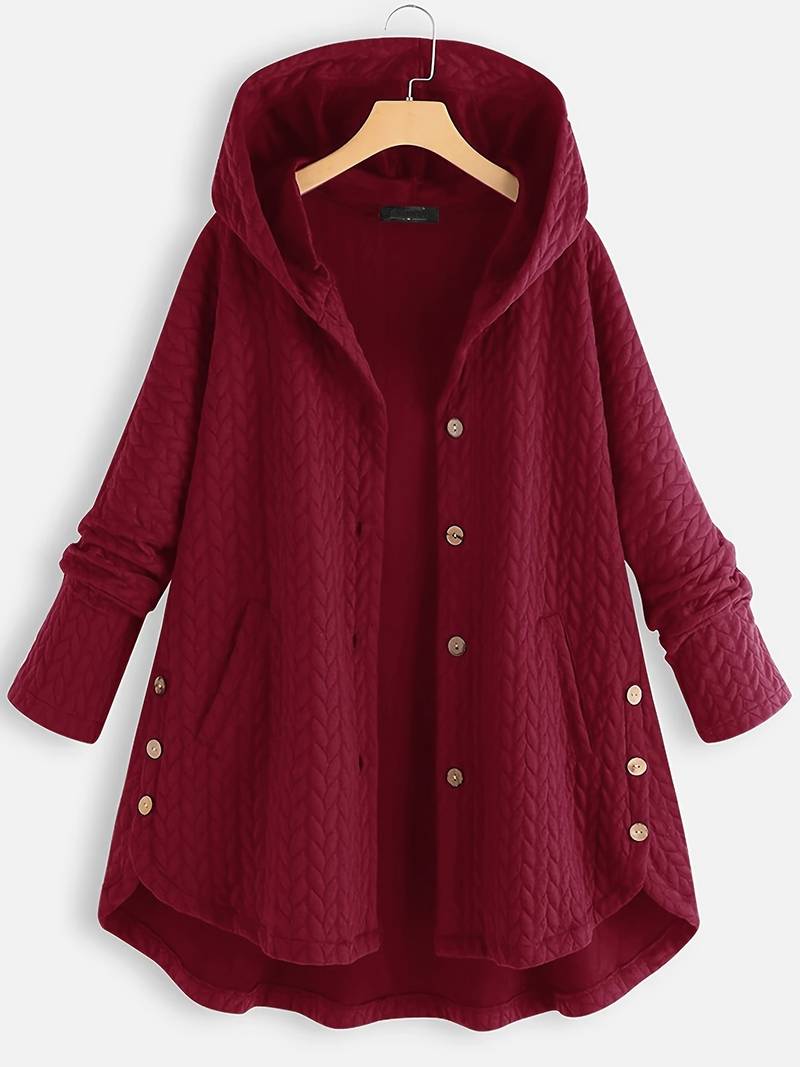 Ivana | Oversized-Mantel mit Kapuze