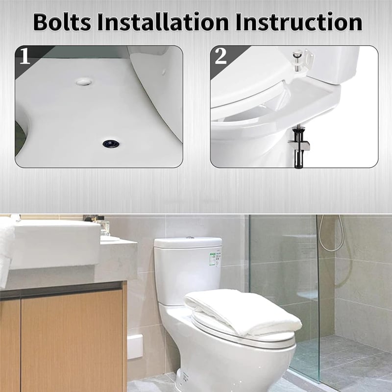 1+1 Gratis | Hochleistungs-Toilettensitz-Befestigungsschrauben-Kit