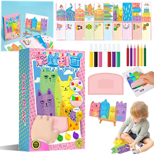 20-teiliges DIY-Regenbogen-Kratzkunst-Set für kreativen Spielspaß