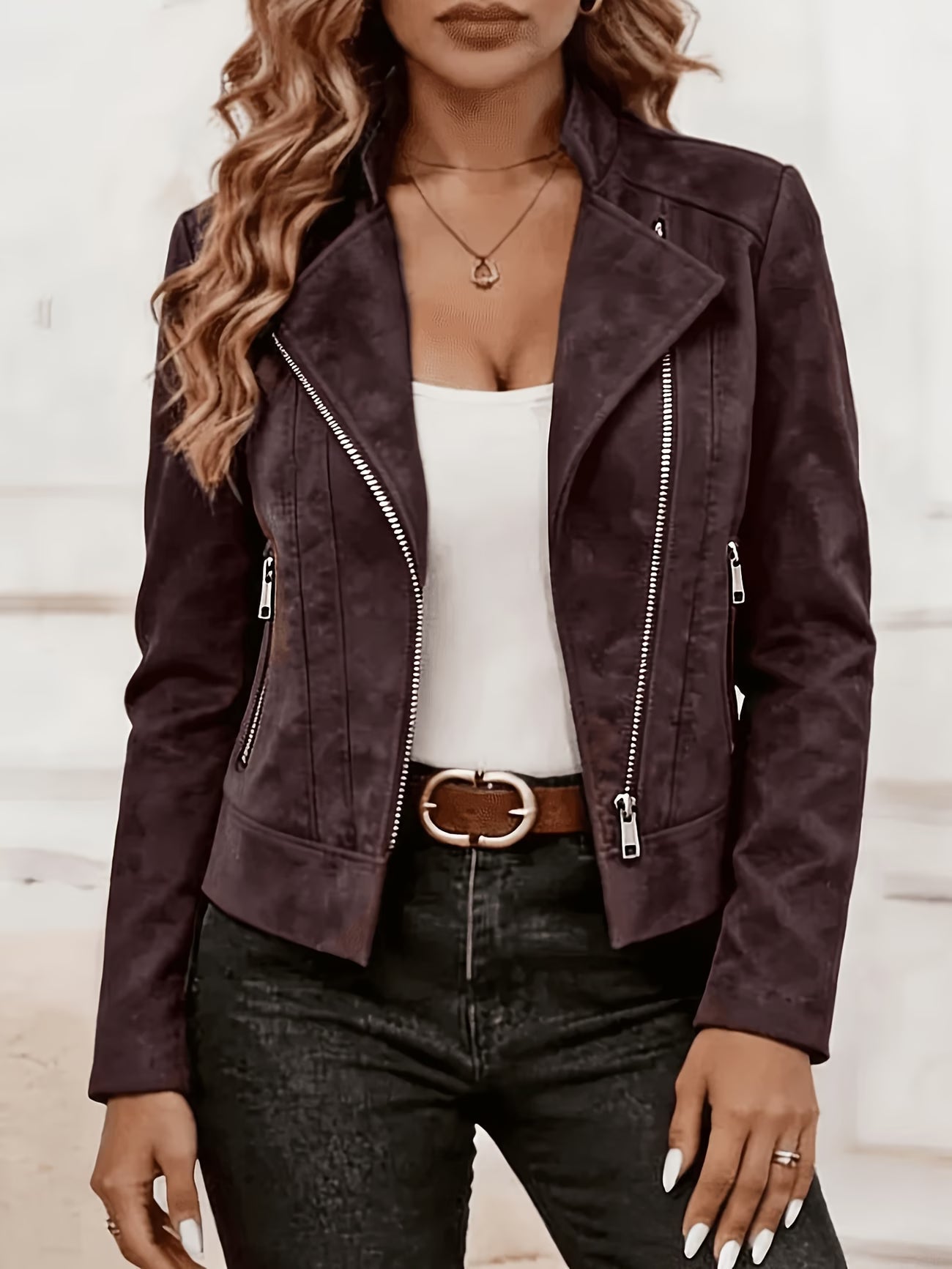 Amina – Langarmjacke mit Reißverschluss