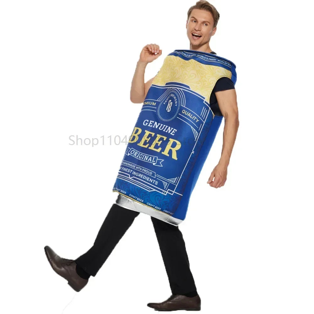 Aufblasbares Bierkrug-Kostüm für Erwachsene – Einheitsgröße