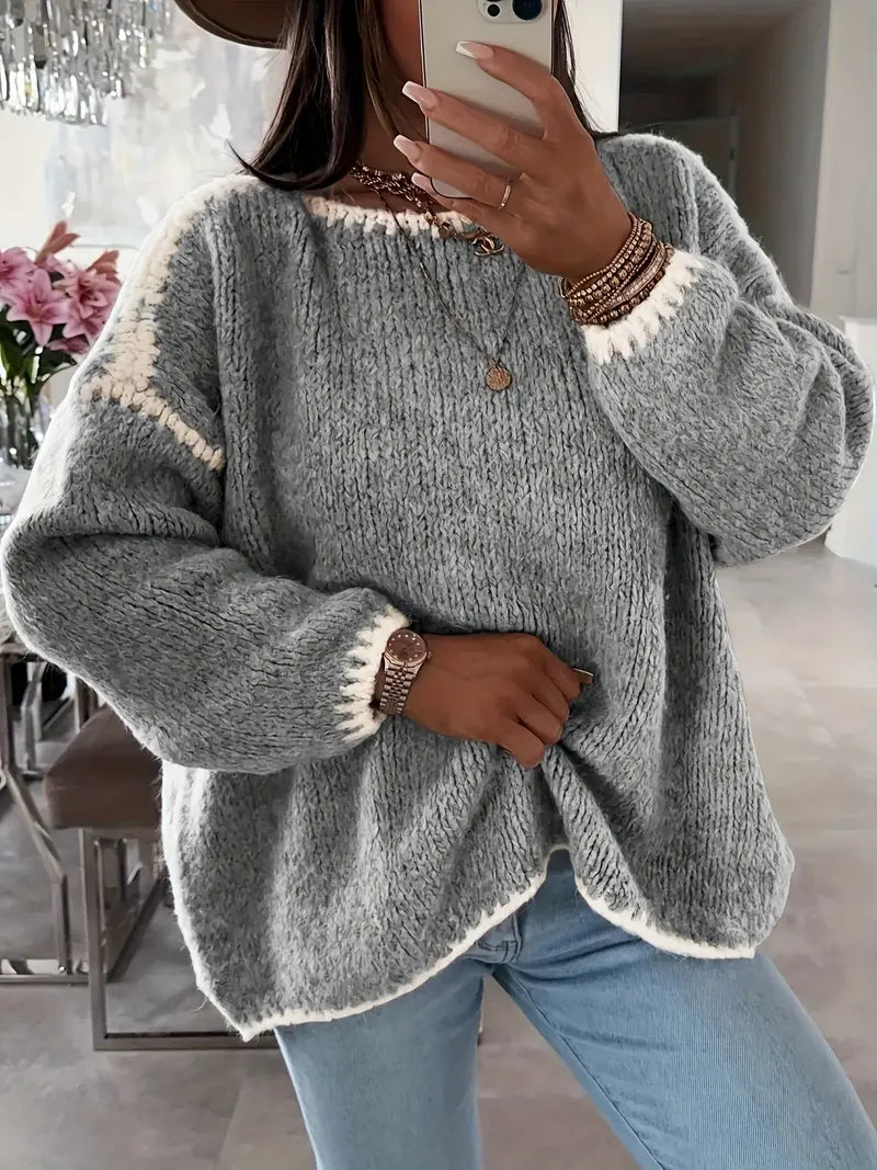 Usalda - Langärmeliger Strickpullover
