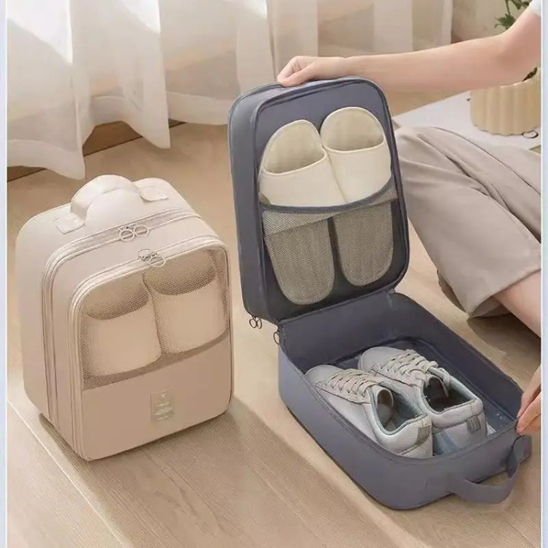 TravelMate Schuhbeutel Reiseschuhbeutel | Wasserdicht & Atmungsaktiv | Platz für 2–3 Paar Schuhe zur Aufbewahrung