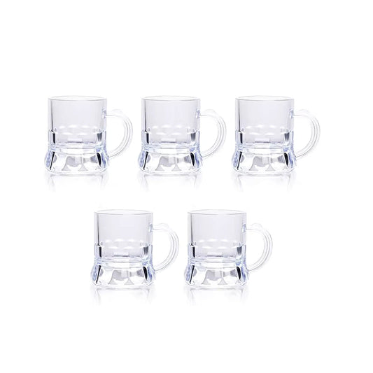 Mini Bierkrug-Set | Stapelbares Griffdesign | 30 ml Fassungsvermögen | Partybereit