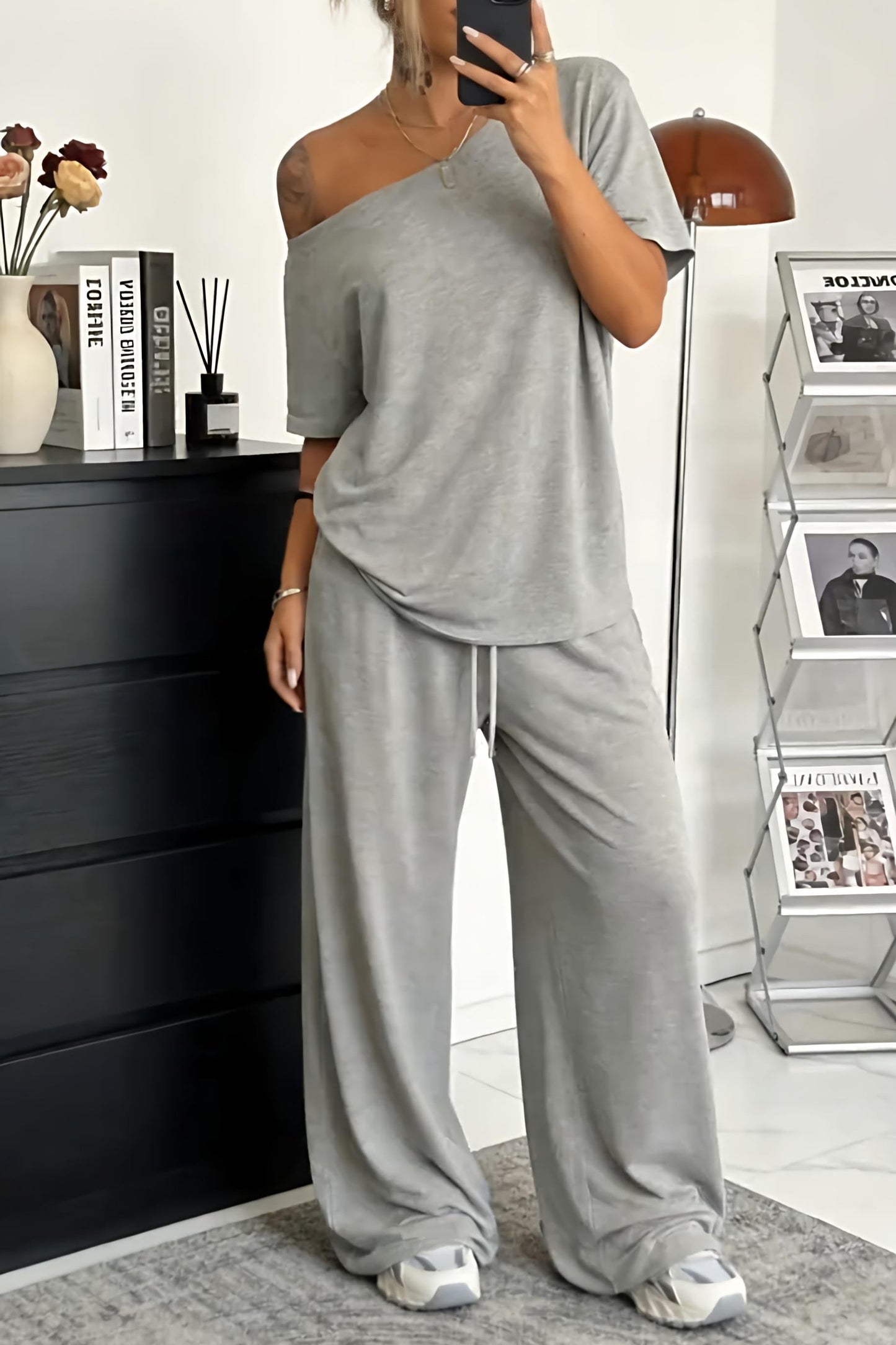 Khairina – Zweiteiliges Satz Mit Schulterfreiem Ausschnitt