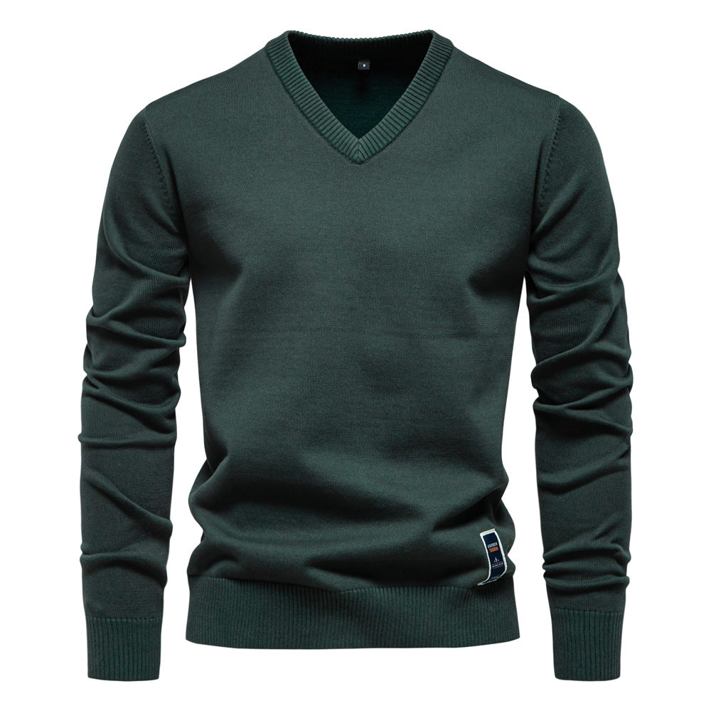 Trystan | Klassischer V-Ausschnitt Pullover – Einfach und Elegant