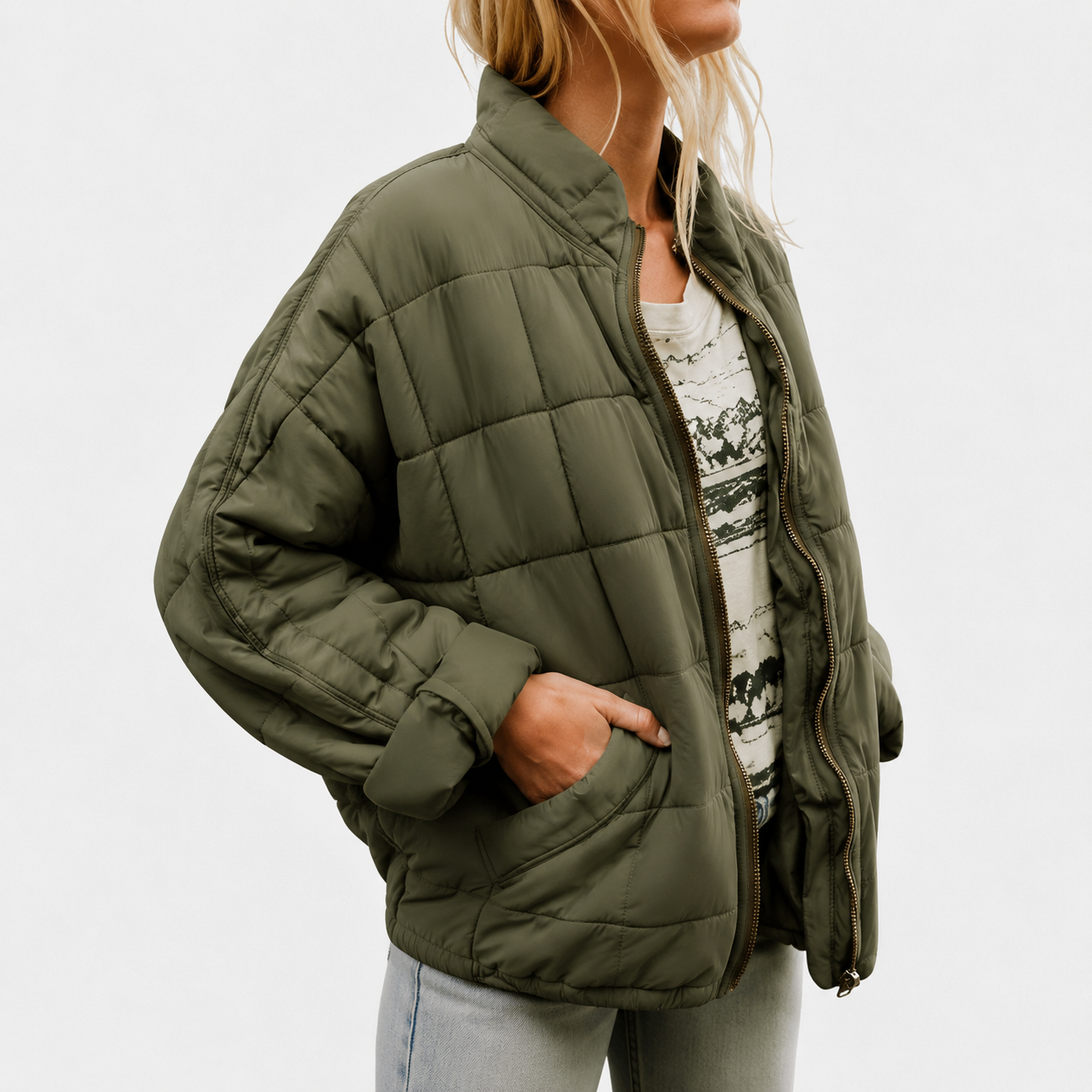 Josephine | Casual Baumwolljacke mit Reißverschluss