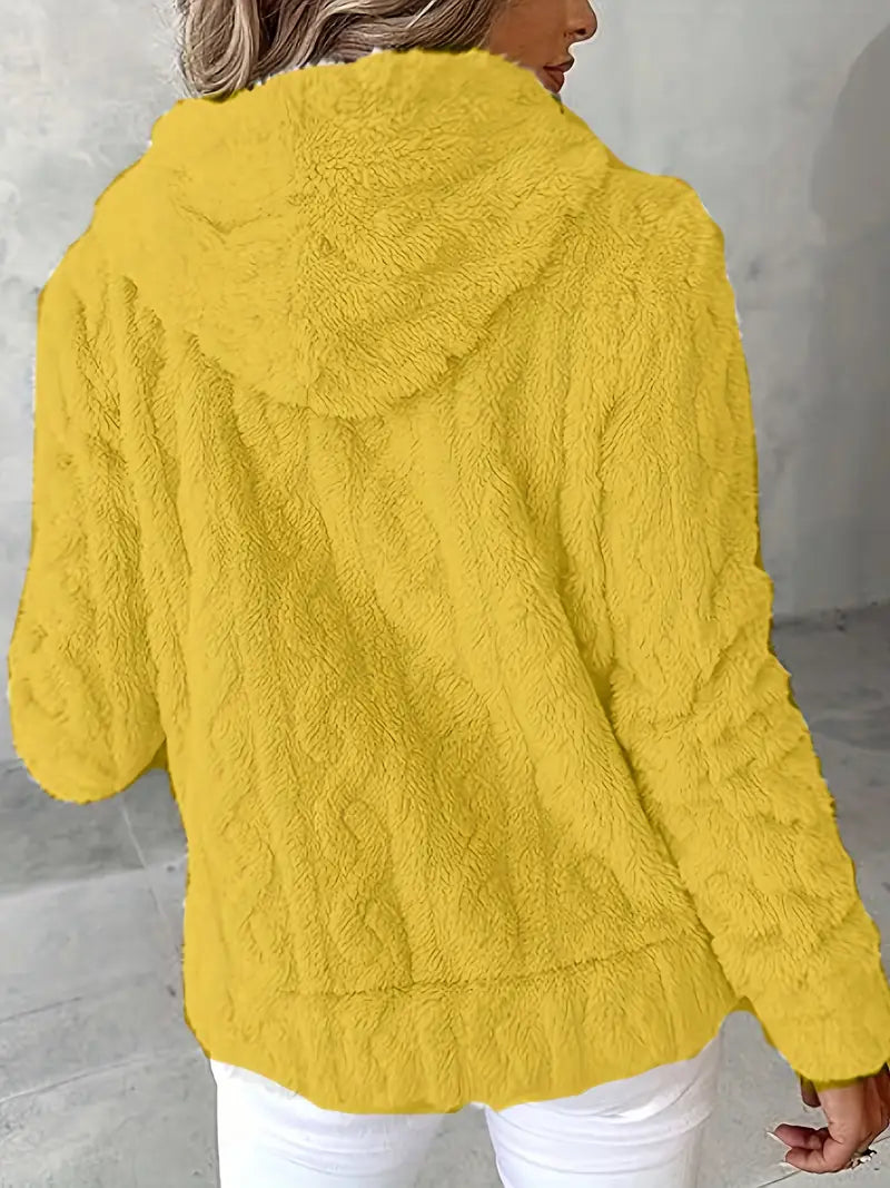 Ganka - Langarm Kapuzenpullover Mit Reißverschluss