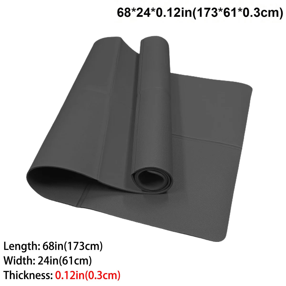Vireya Faltbare Yogamatte | EVA-Material | 3–6 mm Dicke | Leicht & Rutschfest | 173x60 cm