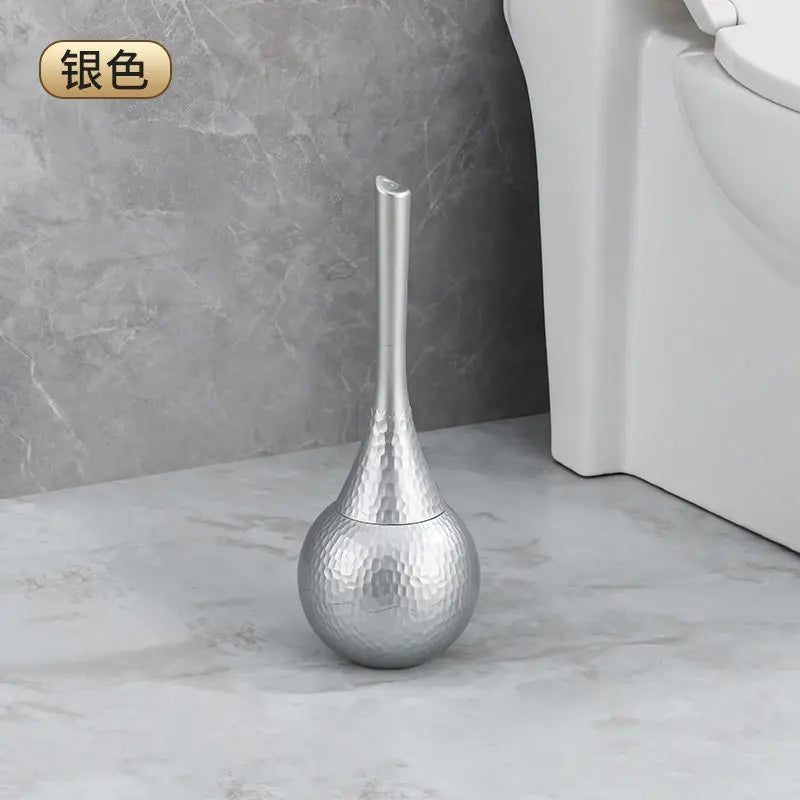 Austauschbare weiche Nylon-Toilettenbürste mit langem Griff (mit Ständer)