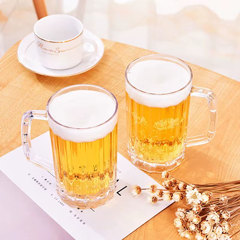 Bierkrug 500 ml | Unzerbrechlich & Spülmaschinenfest | Ideal für Zuhause & Partys