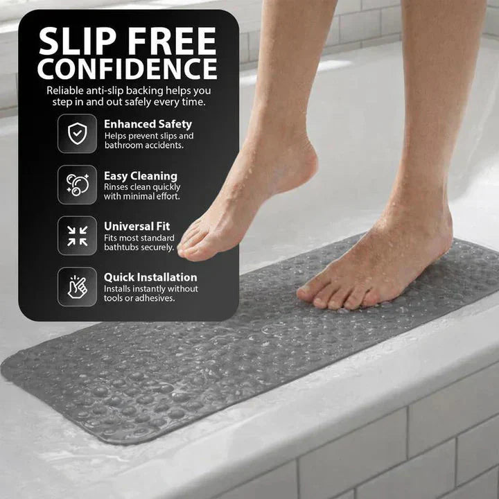 Rutschfeste Duschmatte | Strukturierte Oberfläche | Schnelle Wasserableitung | SafeStep