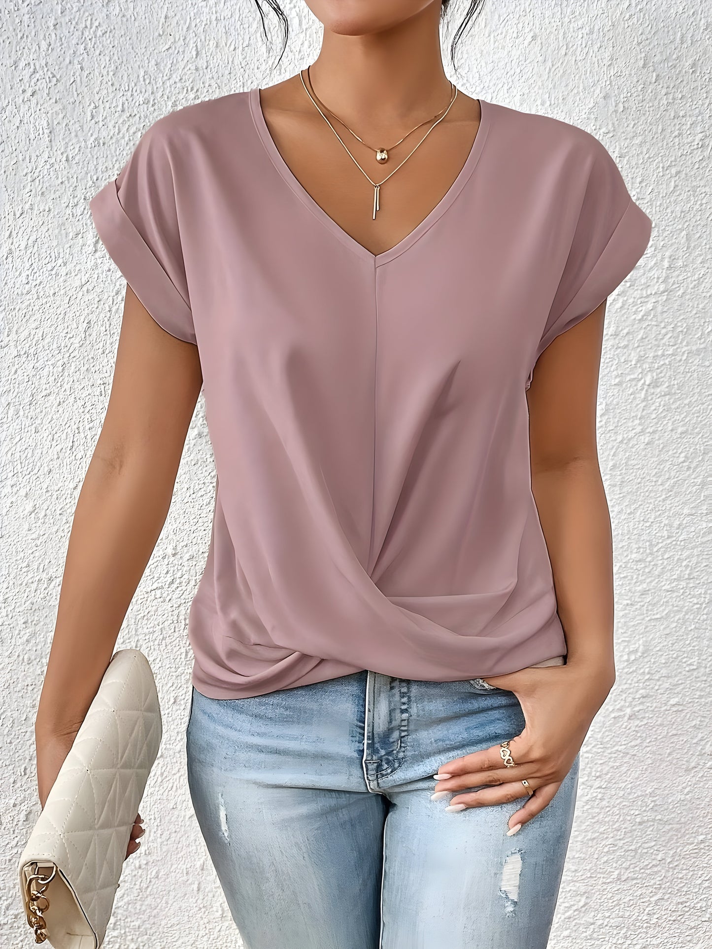 Isla | Twist-V-Ausschnitt-Top