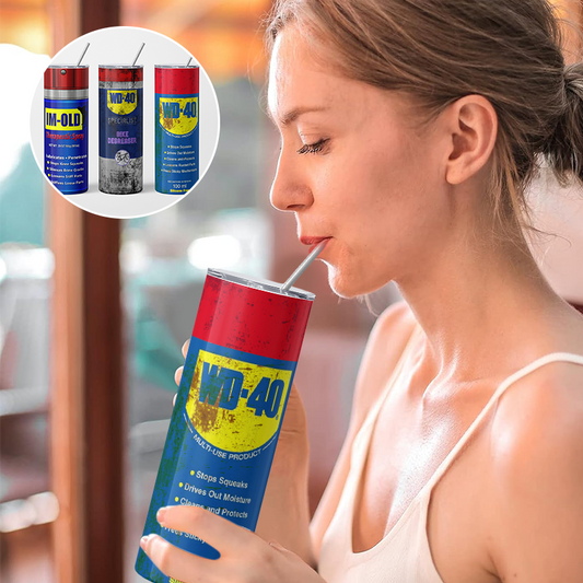 Thermosbecher mit Schmutzmuster