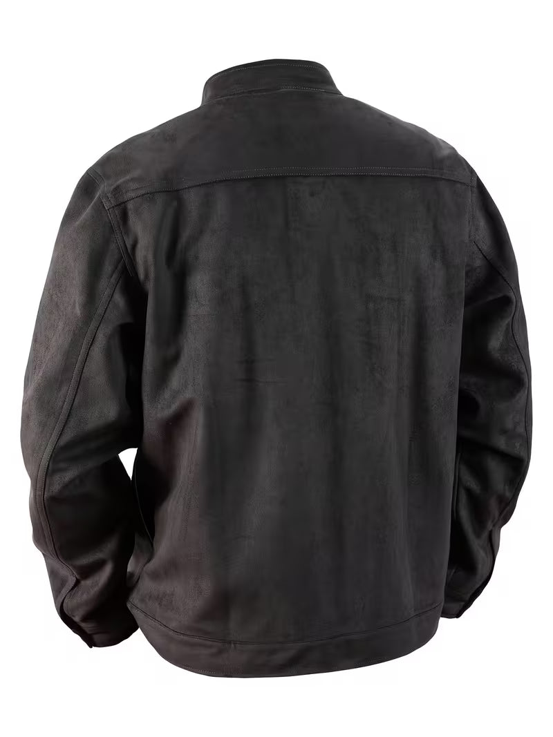 Jelil – Jacke in Wildlederoptik mit zwei Vordertaschen