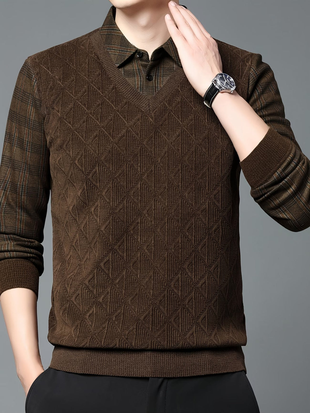 Alan – Langärmeliger Strickpullover